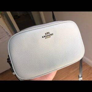 Light blue Coach crossbody bag